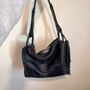 The Sak Black Studded Hobo Bag
